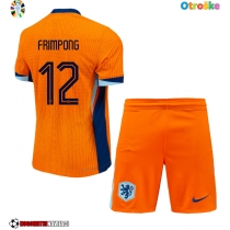 Otroške Nogometnih dresov Nizozemska Jeremie Frimpong #12 Domači EP 2024 Kratki rokavi (+ hlače)